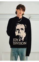 Couple’s Faux Mink Portrait Jacquard Sweaters