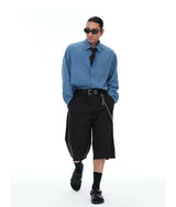 Men's Misty Blue Long Sleeve Shirts