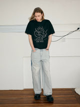 Dragon Print Quick Dry Couple Tees