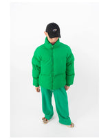Men's Oversized Green Puffer Jacket