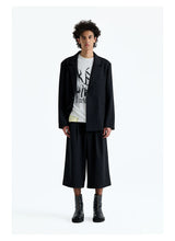 Merino Wool Raw Edge Blazer