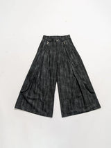 Y2K Washed Loose Flared Denim Overalls