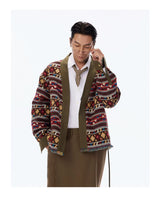 Vintage Jacquard Oversized Kimono Coat
