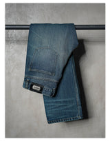 Dark Ice Blue Wash Straight Jeans