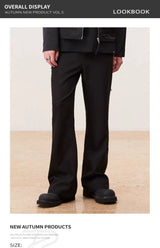 Men's Flare Slim Casual Suit Pants