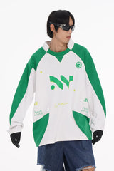 Men's 2-Tone Long Sleeve Cotton Jersey