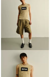Stretchy Frayed Printed Tank Tops