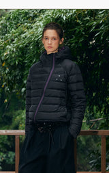 Lightweight Hooded 90% Down Water-repellent Jacket