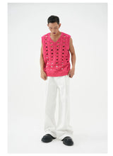Multicolor Men's Loose Straight Cotton Pants