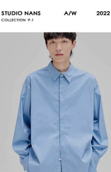 Basic Embroidered Pima Cotton Blend Shirt