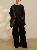 Miyabi Fabric Long Sleeve Top
