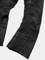 Dark Wash Distressed Stretch Denim Jeans
