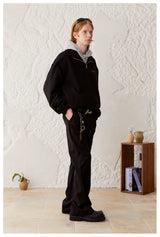Men's Drapey Frayed Flared Dress Pants