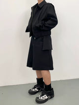 Wrinkle Resistant Saddle Pocket Shorts
