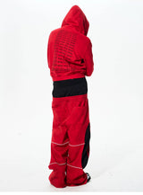 Men's Double-Waistband Striped Embroidered Sweatpants