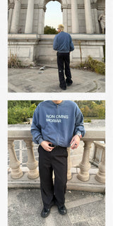 Straight Leg Draped Wrinkle-Free Casual Pants