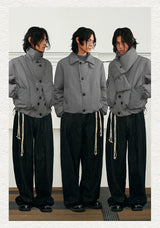 Men's Winter 3-in-1 Vest Scarf Coat