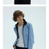 Reversible Plaid Embroidered Zip-front Fleece Jacket