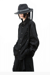 Wool Hat With Removable Ribbon Buckle