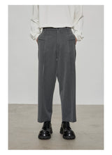 Casual Cropped Elastic Waist Pants