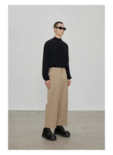 Casual Cropped Elastic Waist Pants