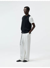 Straight Leg Hemp Linen Blend Pants