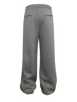 Flared Space Cotton Sweatpants With Pockets