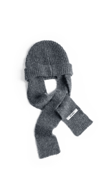 Convertible Wool Beanie Scarf