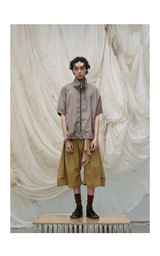 Detachable Plaid Pleated Cropped Pants