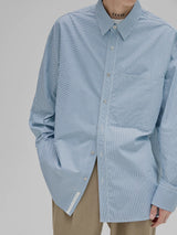 Striped Paneled Pocket Shirt