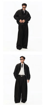 Vintage Notched Lapel Light Cotton Coat