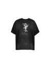Prisoner Print Distressed Loose Tee