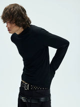 Slim Fit Two-Color Long Base Tees