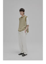 Tie Waist Straight Leg Knit Pants