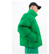 Men's Oversized Green Puffer Jacket