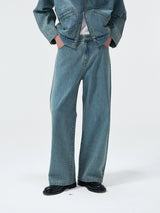 14Oz Turkish Washed Denim Straight Pants