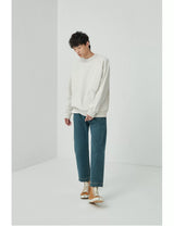 Vintage Washed Straight Ankle Jeans