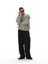 Oversized Polo Neck Sweatshirt