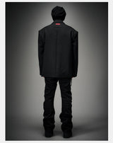 Structured Wool Blazer with Slits