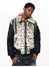 Men's Winter Fur Patchwork Padded Coat