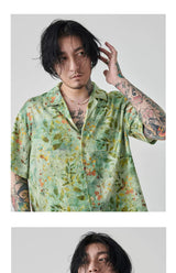 Loose Short Sleeve Hawaiian Shirt