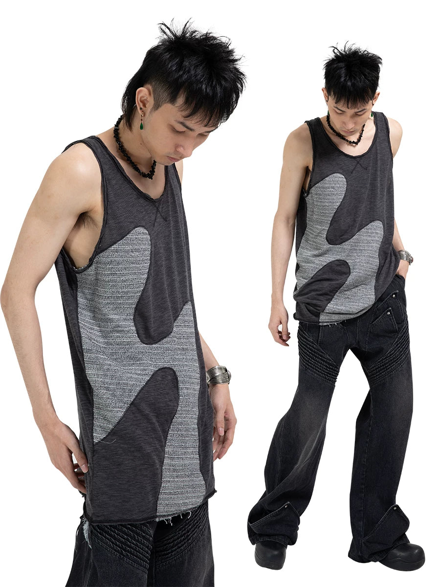 Men's Punk Cotton Sleeveless Vest