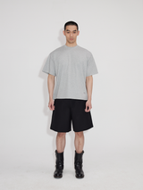Oversized Short Sleeve Broad Shoulder Tees