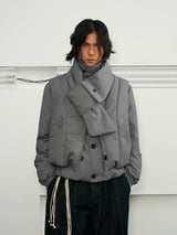 Men's Winter 3-in-1 Vest Scarf Coat