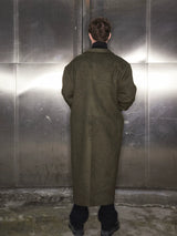 British Style Loose Long Wool Coat