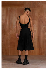 Black Backless Stretchy Shapewear Tank Bodysuits