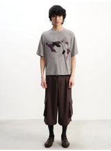 Purple Sofa Print Short Sleeve Tee