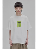 Floral Silhouette Print Short Sleeve Tee