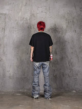 Vintage Digital Print Short Sleeve Tee