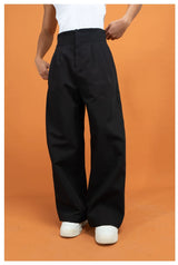 Black High Waist Wide Leg Pants